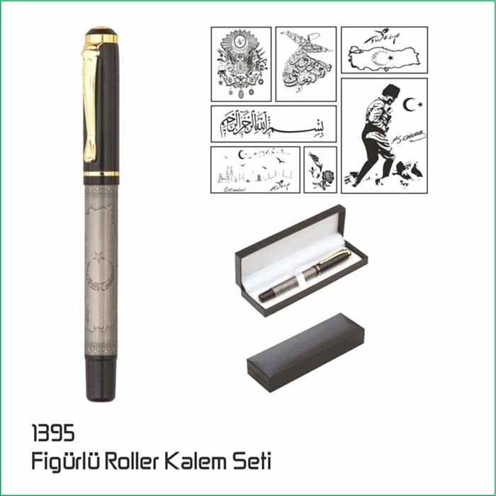 1395 Figürlü Roller Kalem Seti