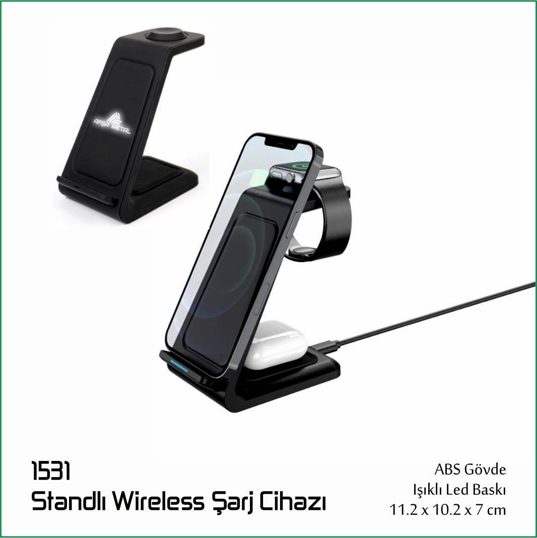 1531 Standlı Wireless Şarj Cihazı