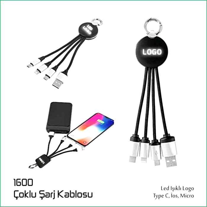 1600 Çoklu Şarj Kablosu