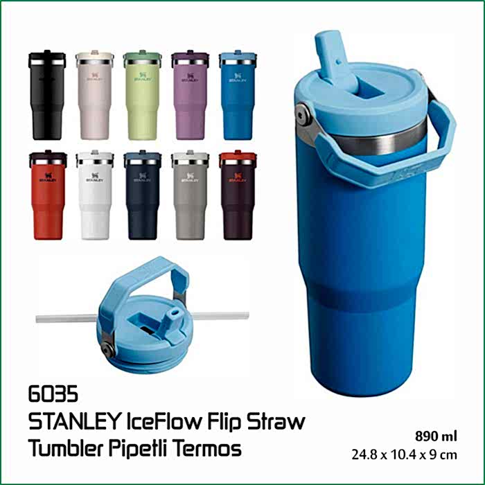 6035 Stanley IceFlow Flip Straw Pipetli Termos Bardak