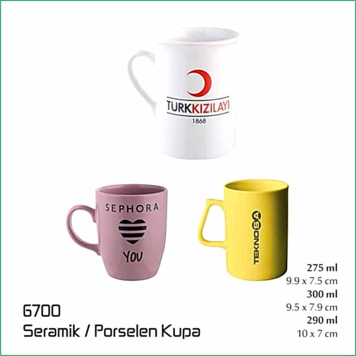 6700 Seramik & Porselen Kupa Bardak