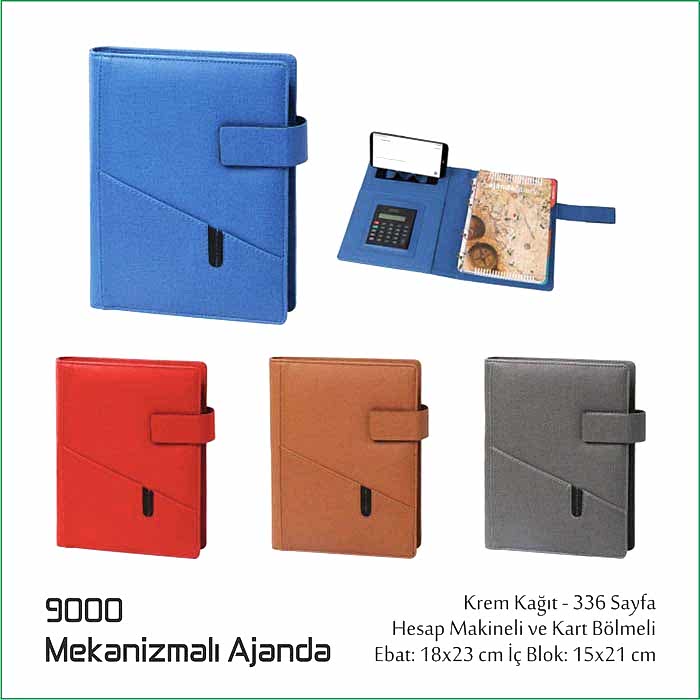 9000 Mekanizmalı Organizer Ajanda