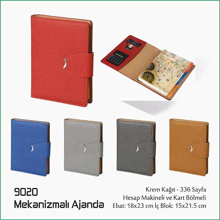 9020 Mekanizmalı Organizer Ajanda